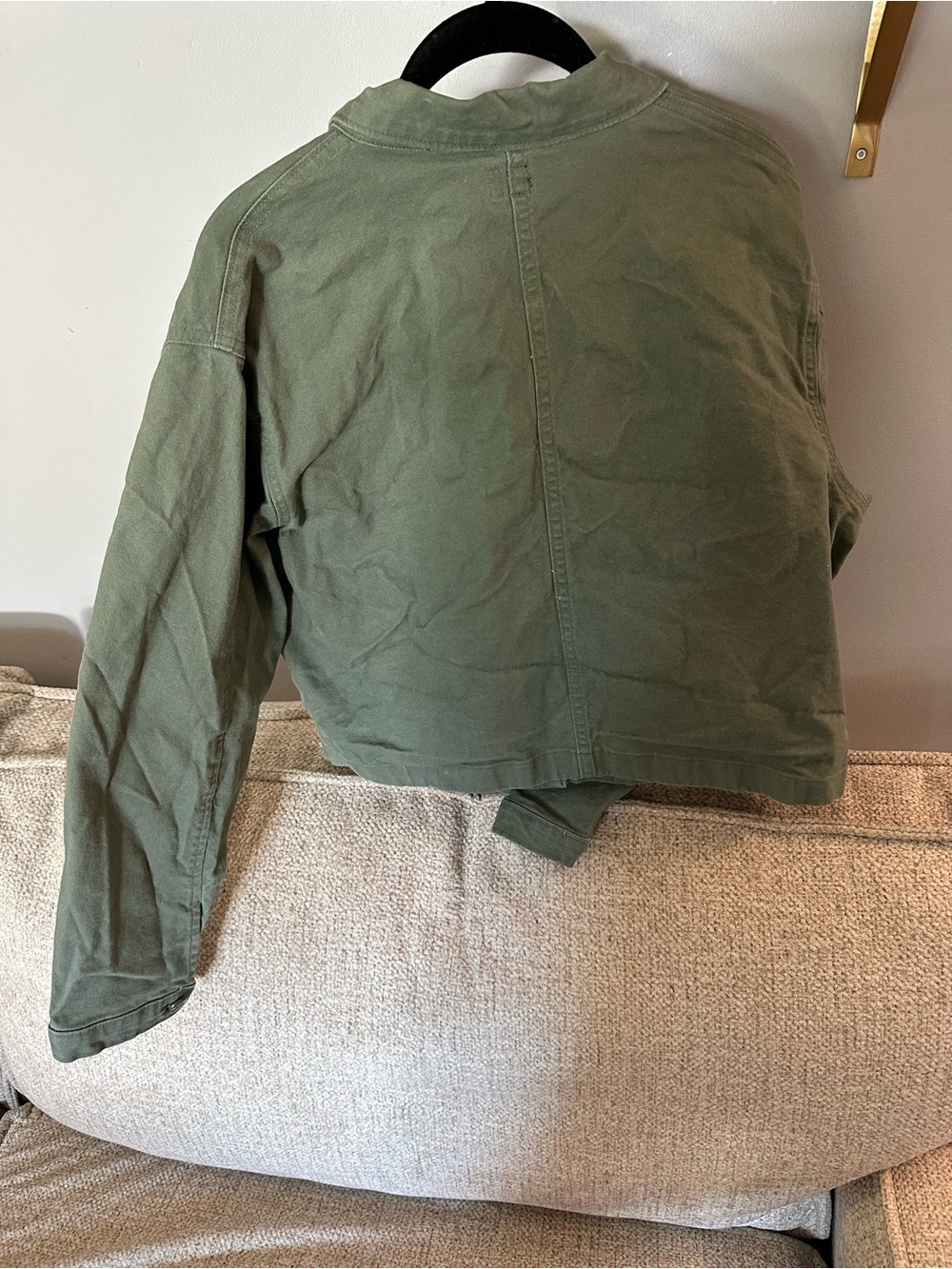 Lee Olive Utility Button-Front Jacket - Picture 5 of 7